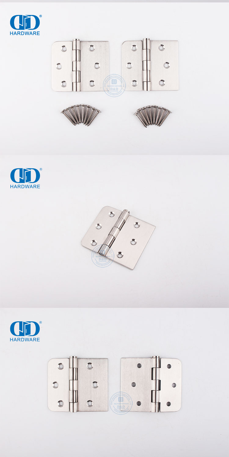 Stainless Steel Square Corner Door Hinge Dobradiça de porta de canto quadrada de aço inoxidável