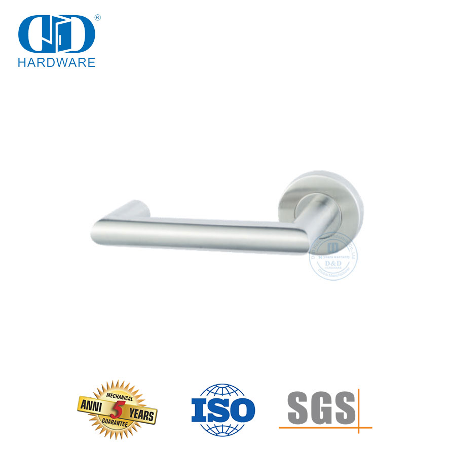 Conjunto de fechadura Mortise Acessórios de hardware Alavanca de ângulo reto duplo Handle-DDTH027-SSS