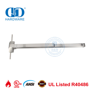 Dispositivo de saída de pânico com classificação de incêndio Barra de toque vertical com haste-DDPD024-SSS