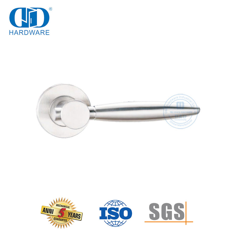 Acessórios de hardware para porta de madeira Alavanca dividida contínua de aço inoxidável Handle-DDSH042-SSS