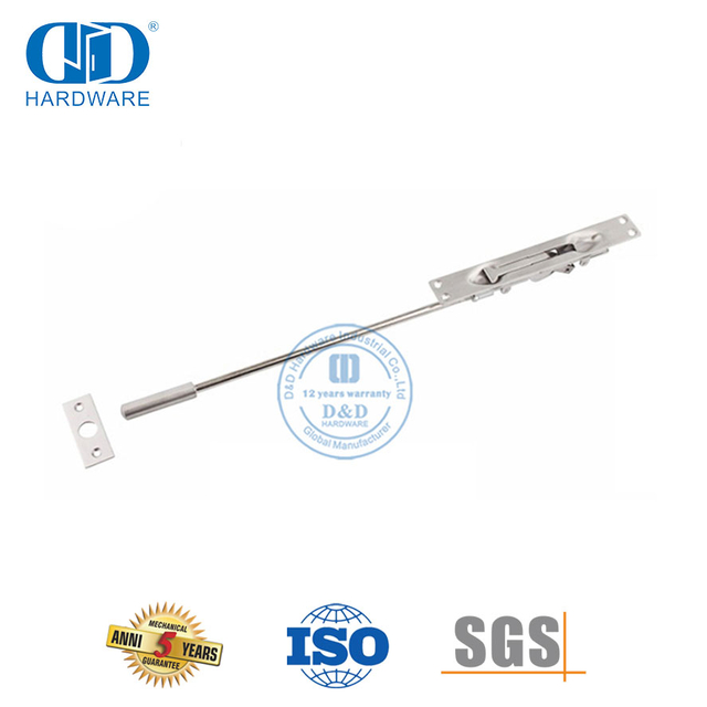 Parafuso nivelado de hardware de porta de metal exterior de aço inoxidável 304-DDDB012-B-SSS
