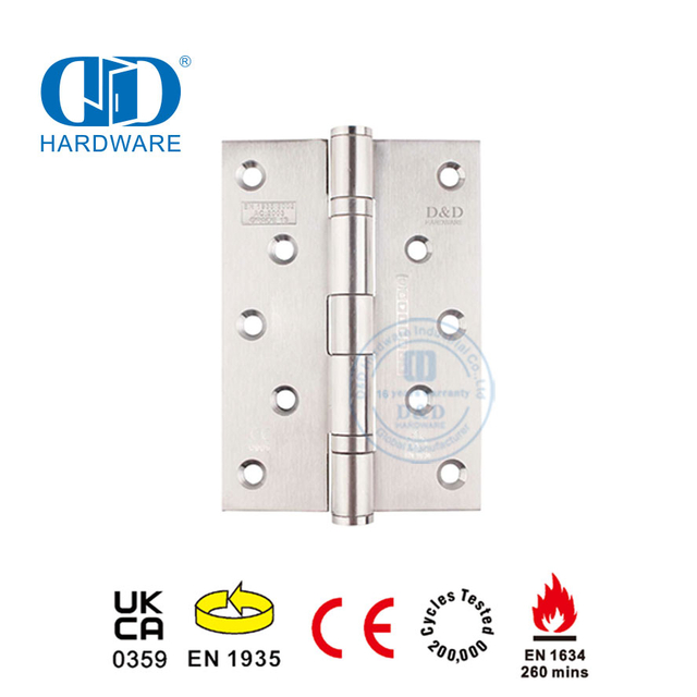 Certificação CE de alta qualidade grau 13 Dobradiça de porta de encaixe com classificação de fogo de 5 polegadas -DDSS001-CE