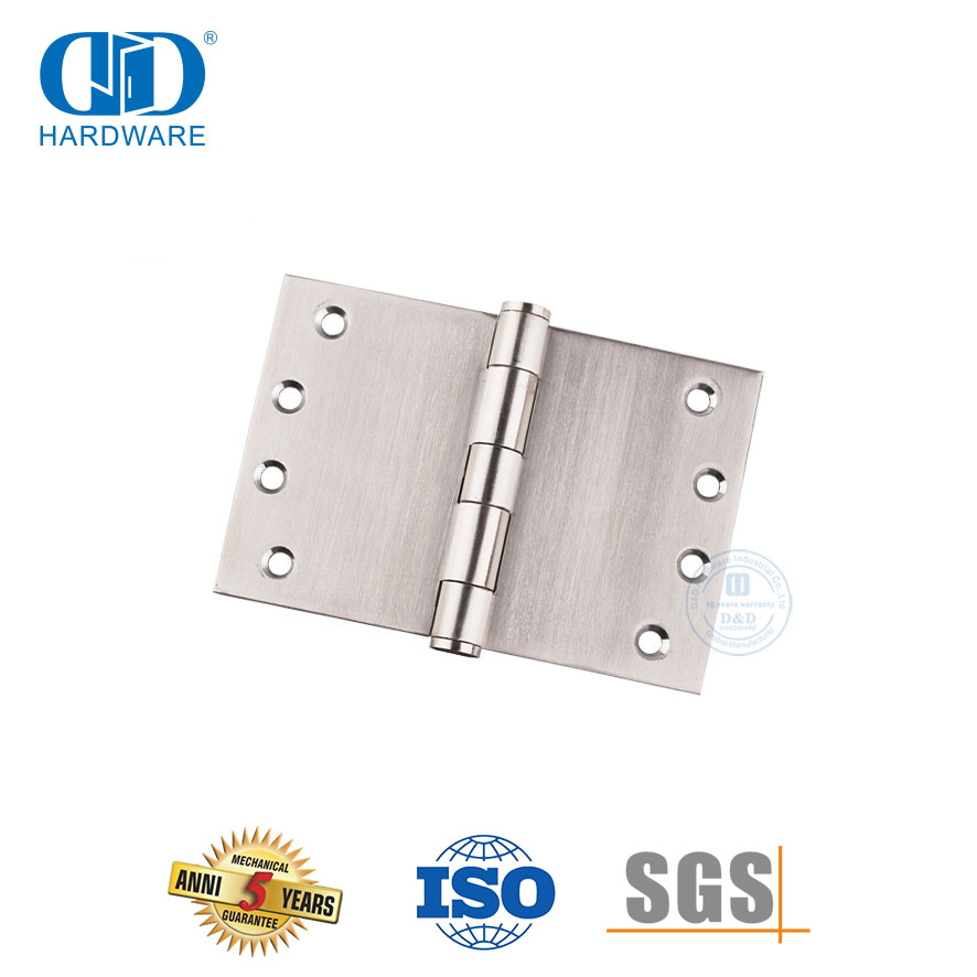 Dobradiça larga de projeção durável de aço inoxidável para porta grande-DDSS049-100x150x3.4mm