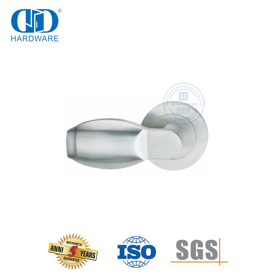 Alça de alavanca sólida curta em forma de bola de boliche de aço inoxidável-DDSH032-SSS