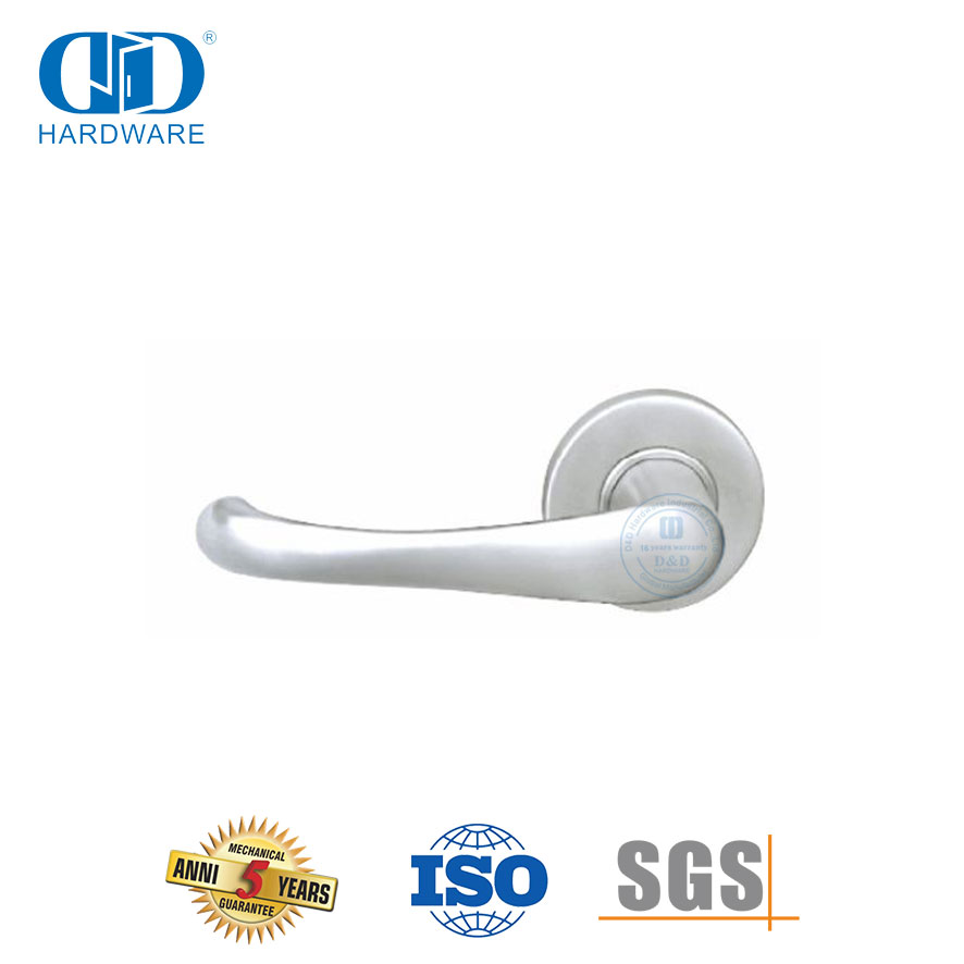 Hardware de porta externa de entrada de hotel alavanca sólida de aço inoxidável Handle-DDSH005-SSS