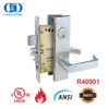 Fechadura de encaixe para porta ANSI de alta segurança com classificação de fogo UL para prédio de apartamentos-DDAL20