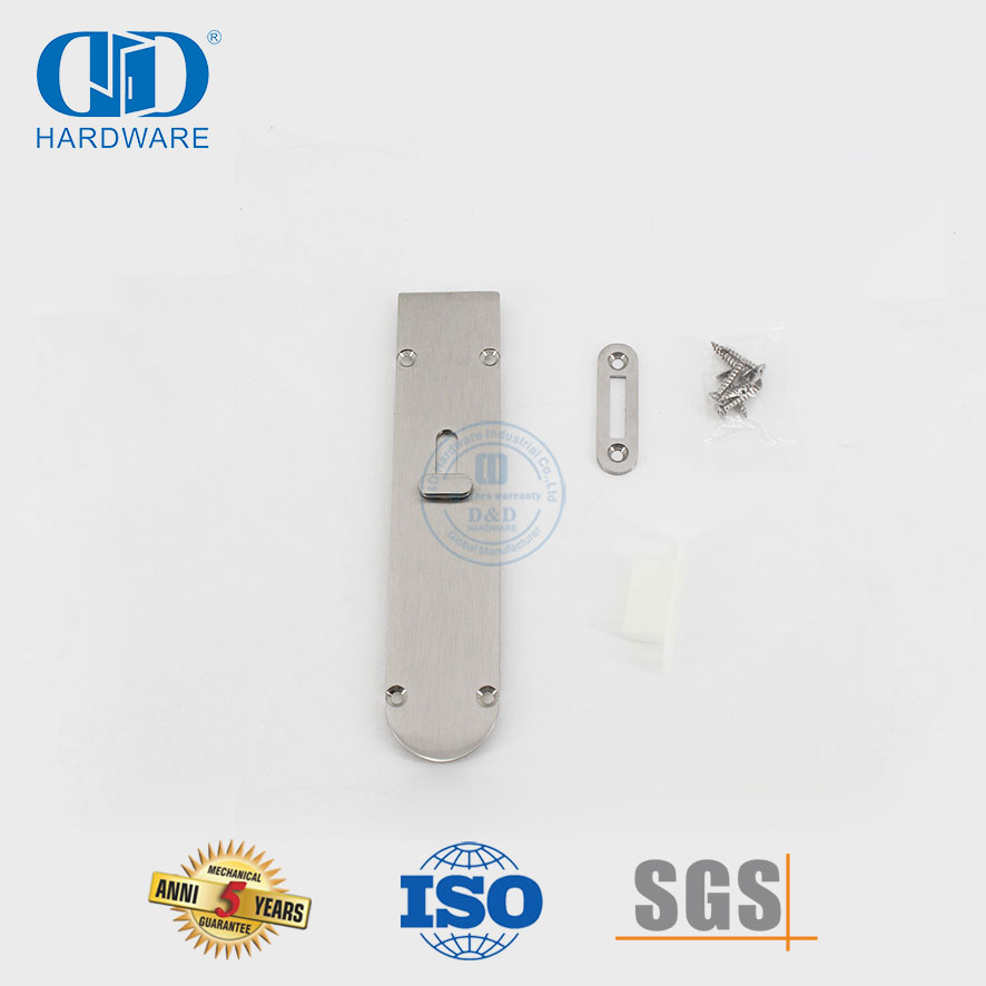 Acessórios de hardware para porta interior segurança porta deslizante de latão sólido Bolt-DDDB028-SNP