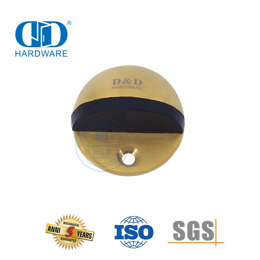 Hardware de porta de madeira de boa qualidade tipo suporte de batente de porta montado no chão-DDDS001-SB