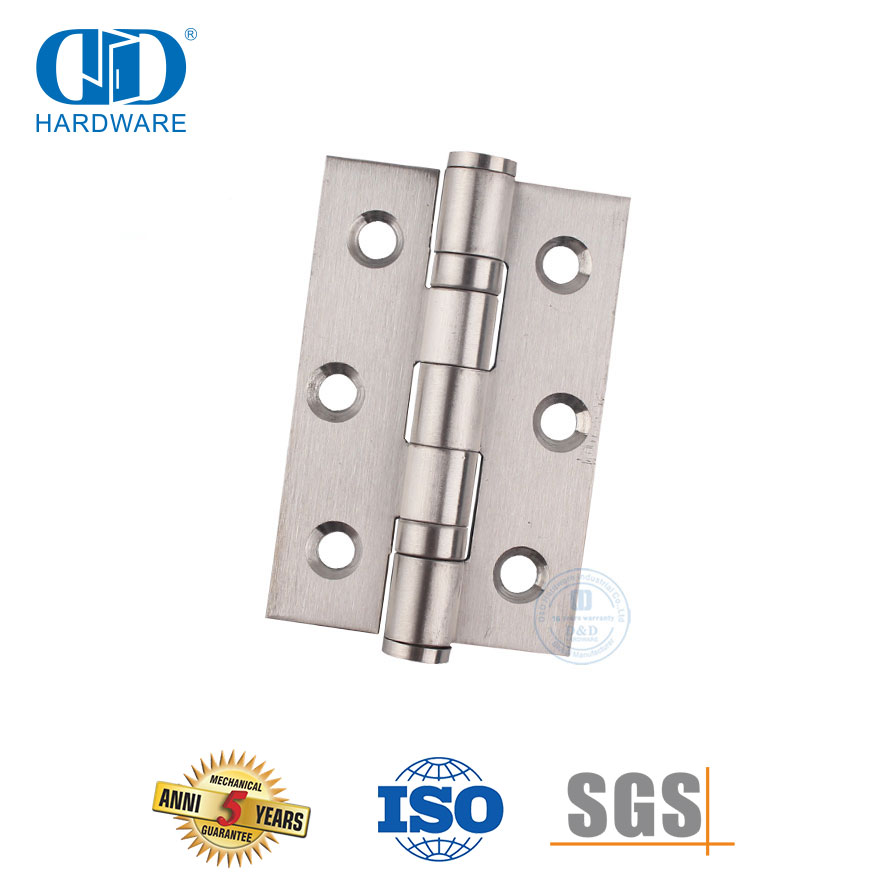 Dobradiça de porta pequena durável de aço inoxidável para mercado sul-americano-DDSS045-B