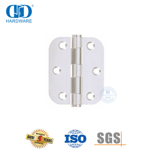 Dobradiça de porta com rolamento oculto de ponta plana de canto redondo de aço inoxidável-DDSS047
