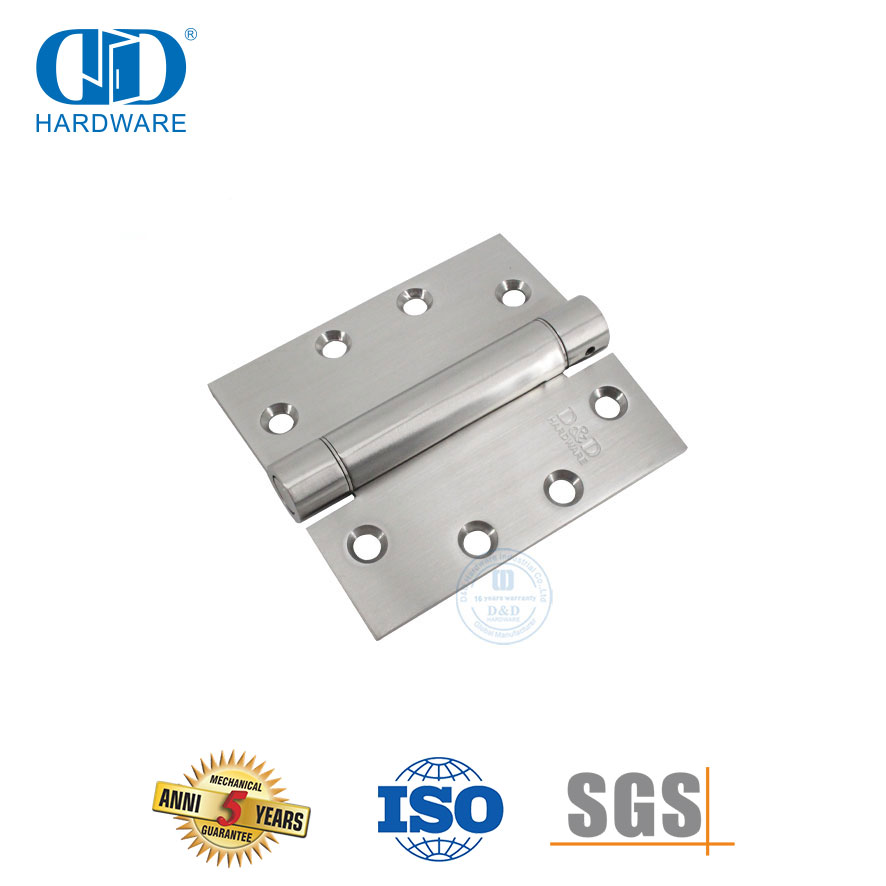 Ajustável para porta de metal, hardware de porta de madeira, dobradiça de mola de ação de aço inoxidável-DDSS033