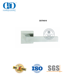 Alças de alavanca reta oca tubular de aço inoxidável com acabamento acetinado-DDTH019-SSS