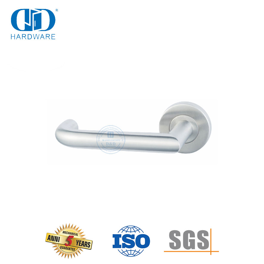 Conjunto de fechadura de encaixe SUS 304 Maçaneta da porta frontal para Office-DDTH018-SSS