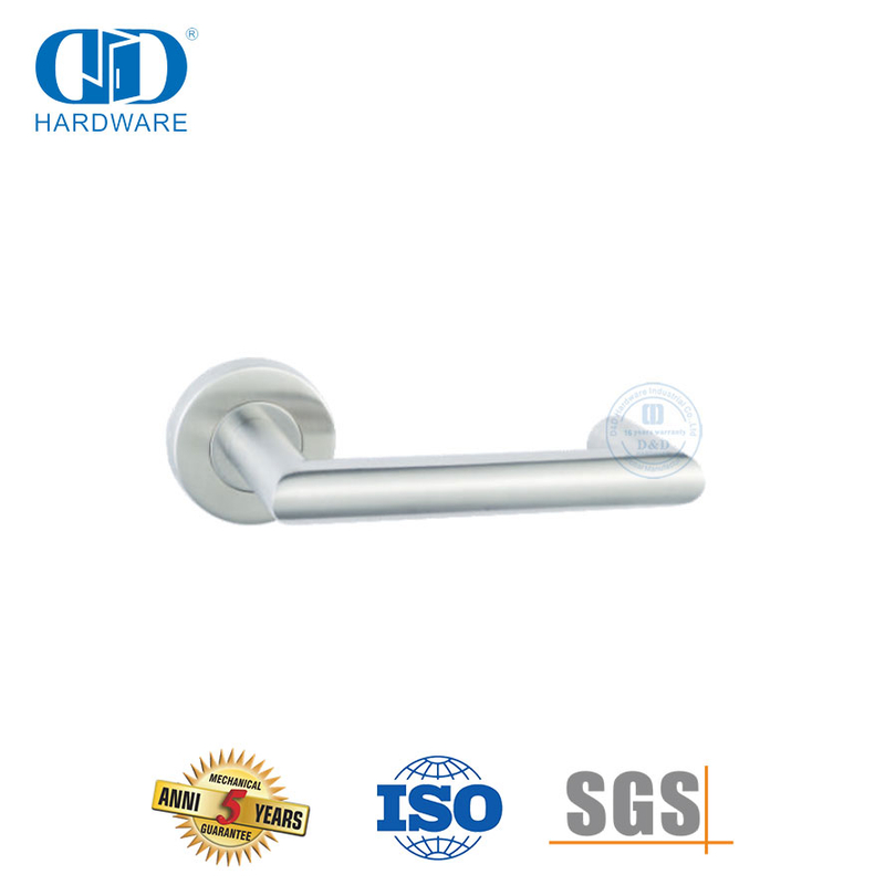 Conjunto de fechadura Mortise Acessórios de hardware Alavanca de ângulo reto duplo Handle-DDTH027-SSS