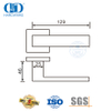 Amplamente utilizado maçaneta da porta dianteira com alavanca sólida quadrada de aço inoxidável-DDSH057-SSS