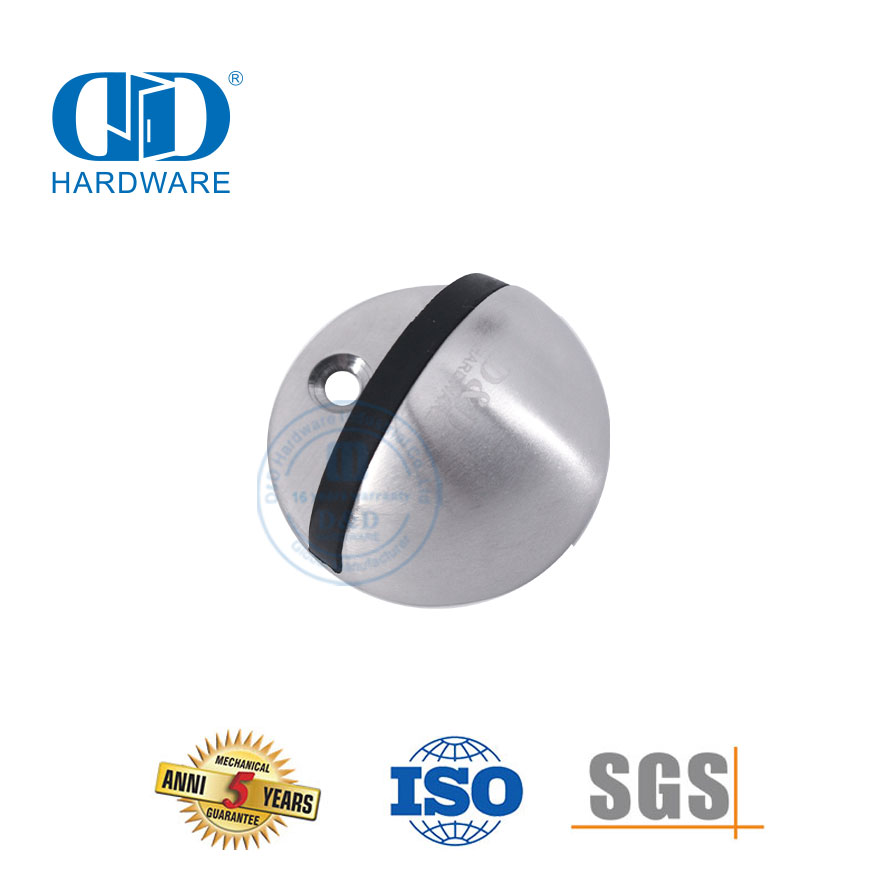 Rolha de porta hemisférica montada no piso de estilo moderno de aço inoxidável-DDDS001-SSS