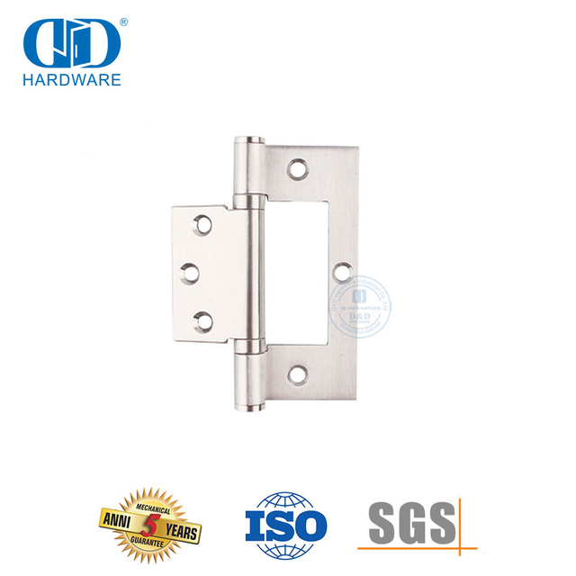 Dobradiça de porta sem encaixe em aço inoxidável estilo australiano de fácil instalação-DDSS059