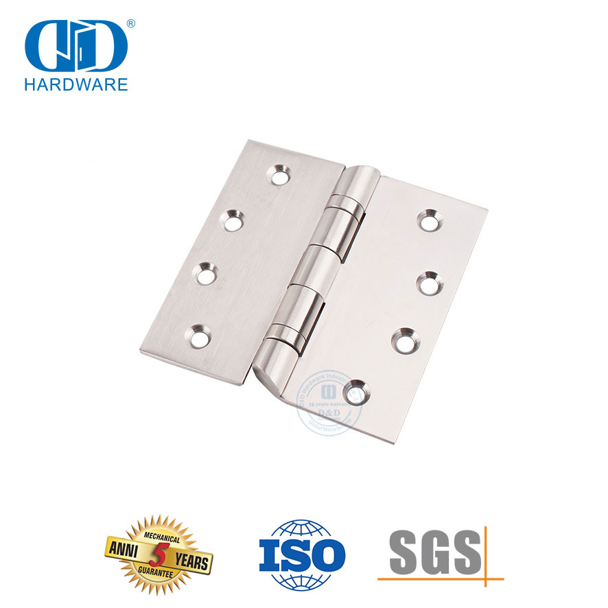 Dobradiça de porta inclinada de aço inoxidável-DDSS044-B-4x4x3.0mm do hospital da ponta 304 da aplicação dos cuidados médicos