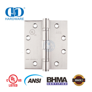Dobradiça de porta externa com classificação de fogo BHMA ANSI grau 2 para edifício comercial-DDSS001-ANSI-2-4,5x4x3,4mm