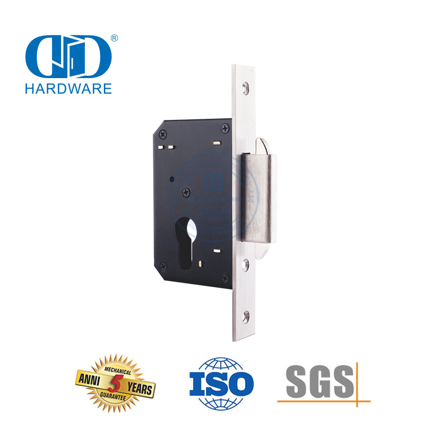 Acessórios de hardware para porta deslizante em aço inoxidável 304 gancho duplo Lock-DDML031