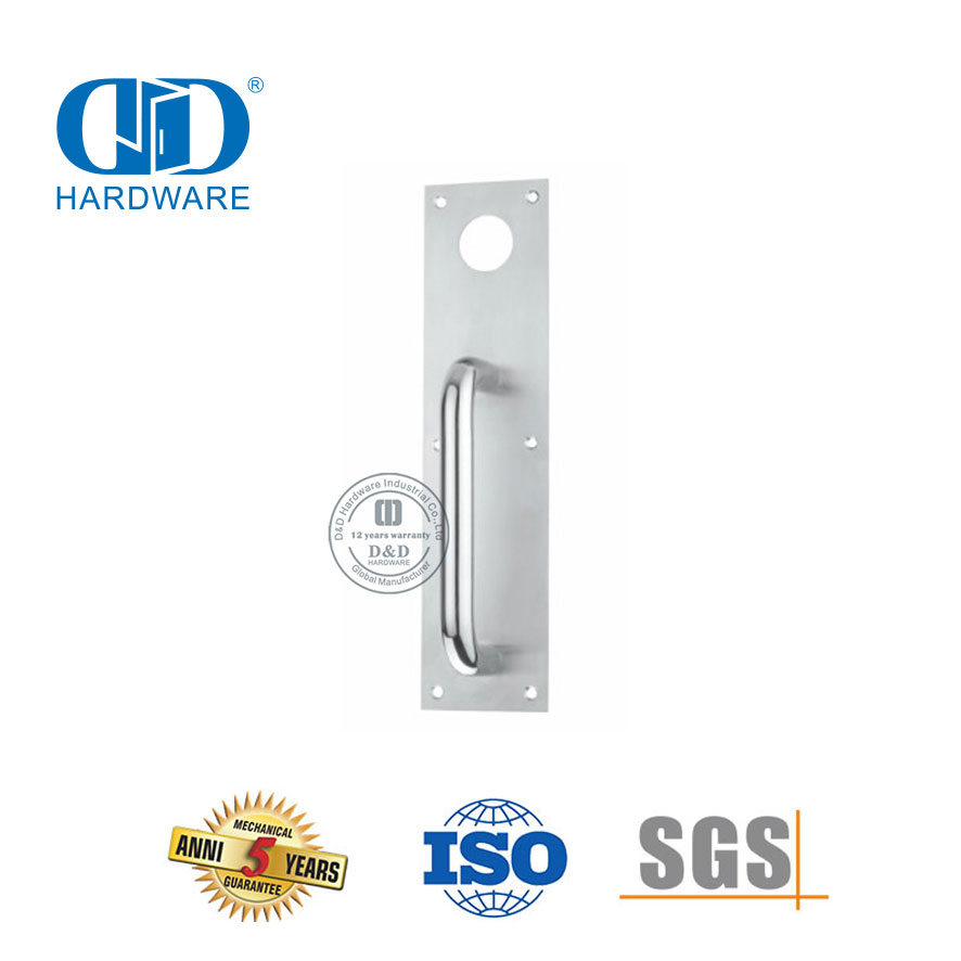Aço inoxidável 304 saída de pânico fechadura da porta ferragem noite trava Plate-DDPD011-SSS