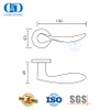 Hardware da porta principal SS 316 tipo onda alça de alavanca sólida-DDSH006-SSS