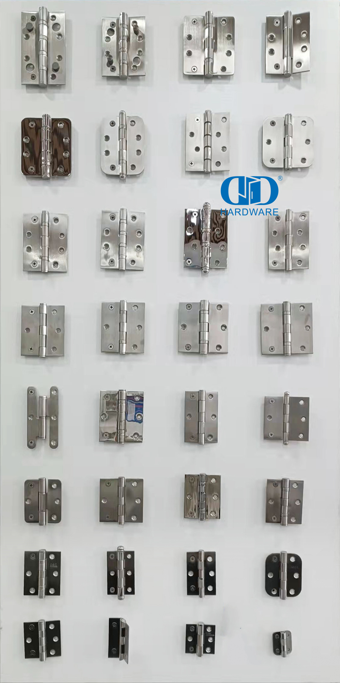 Dobradiça H de canto redondo de hardware de porta de metal de venda quente em aço inoxidável-DDSS019-B
