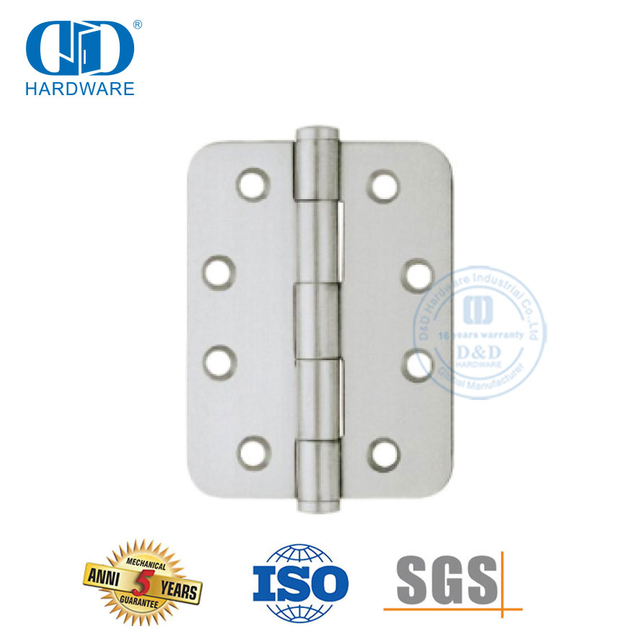 Dobradiça de porta de canto redondo de aço inoxidável de bom preço -DDSS006