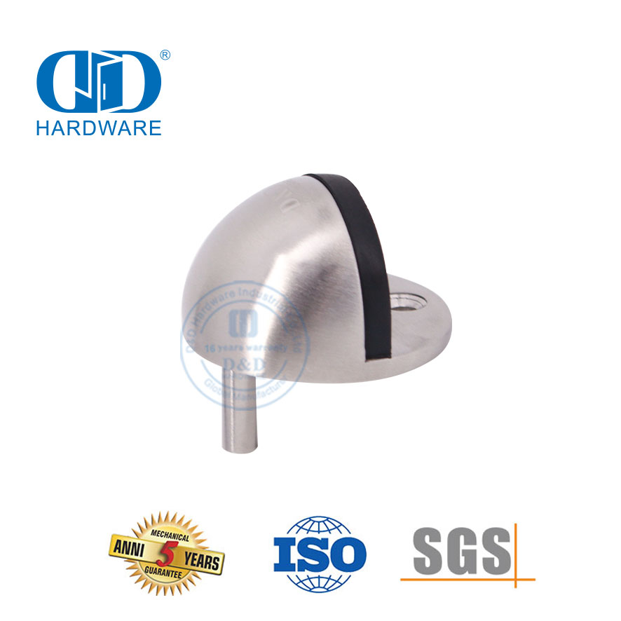 Rolha de porta hemisférica montada no piso de estilo moderno de aço inoxidável-DDDS001-SSS