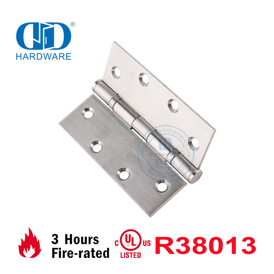 Dobradiça de porta de encaixe de canto quadrado UL com classificação de fogo de alta segurança -DDSS005-FR-5x4x3.4mm
