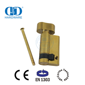 Certificação EN 1303 Meio Cilindro com Giro do Polegar para Mortise Lock-DDLC009-45mm-SB