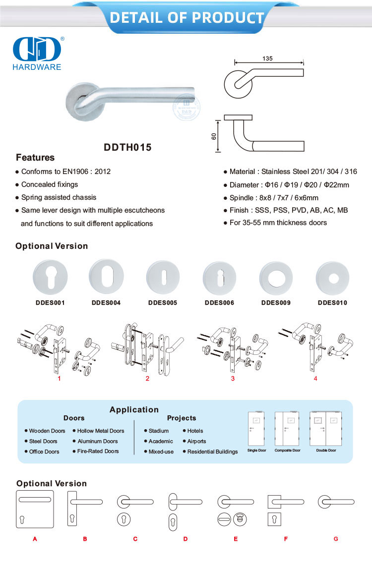 Ma&ccedil;aneta de porta com design moderno