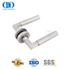 Maçanetas de porta com alavanca de estilo simples de aço inoxidável durável e sustentável moderno-DDTH023-SSS