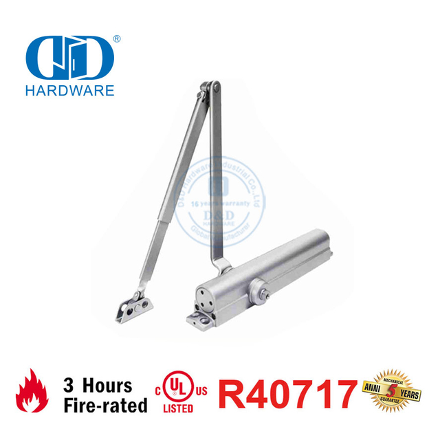 Alta qualidade 150kg 1400mm velocidade ajustável resistente ANSI UL certificado certificação porta corta-fogo Closer-DDDC042
