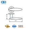 Hardware de fechadura de porta principal de madeira nivelada que funde alavanca oca Handles-DDTH042-SSS