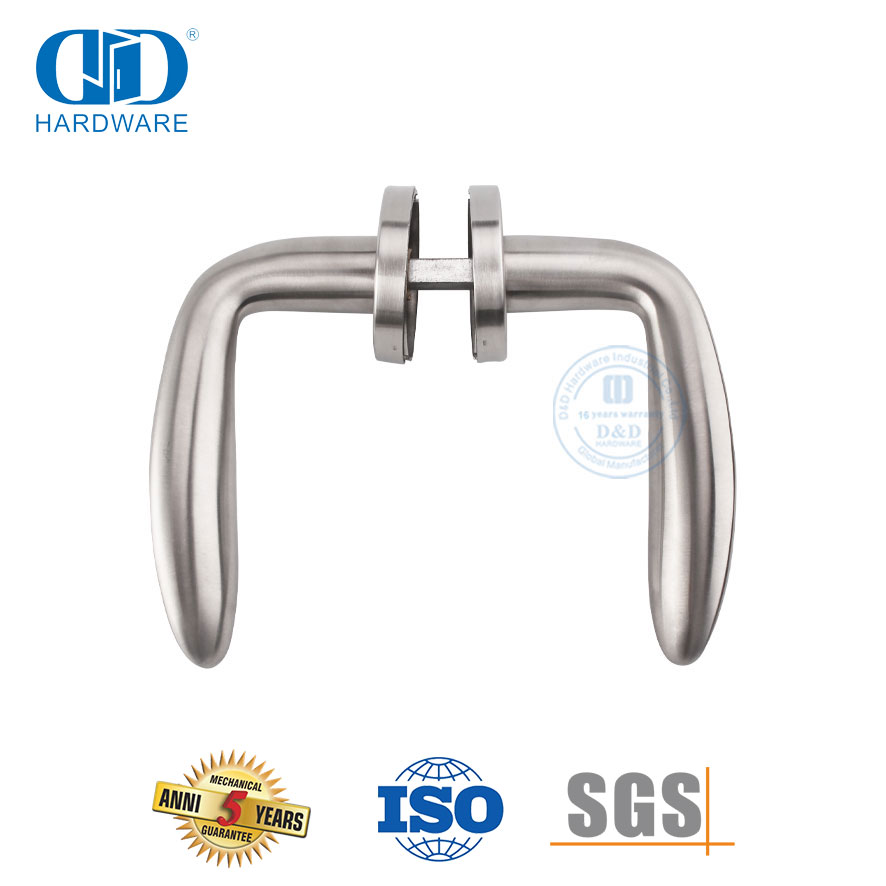 Acessórios de hardware de porta dupla design moderno segurança contemporânea maçaneta de porta sólida-DDSH019-SSS