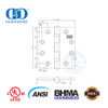 Acessórios de alta qualidade Peso padrão BHMA ANSI Grau 2 Dobradiça de porta com classificação de fogo-DDSS001-ANSI-2-4.5x4.5x3.4mm