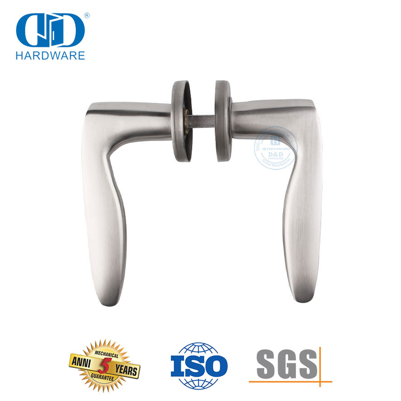 Alças de alavanca sólidas duráveis ​​de aço inoxidável contemporâneas para aplicações de saúde-DDSH008-SSS