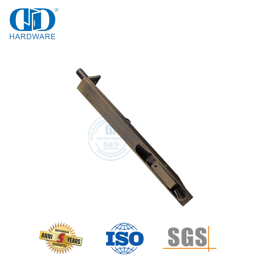 Parafuso nivelado resistente de aço inoxidável de latão antigo para porta comercial-DDDB001-AB