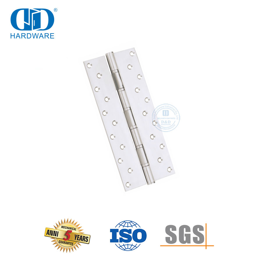 Dobradiça de porta resistente de canto quadrado de aço inoxidável de 12 polegadas-DDSS053