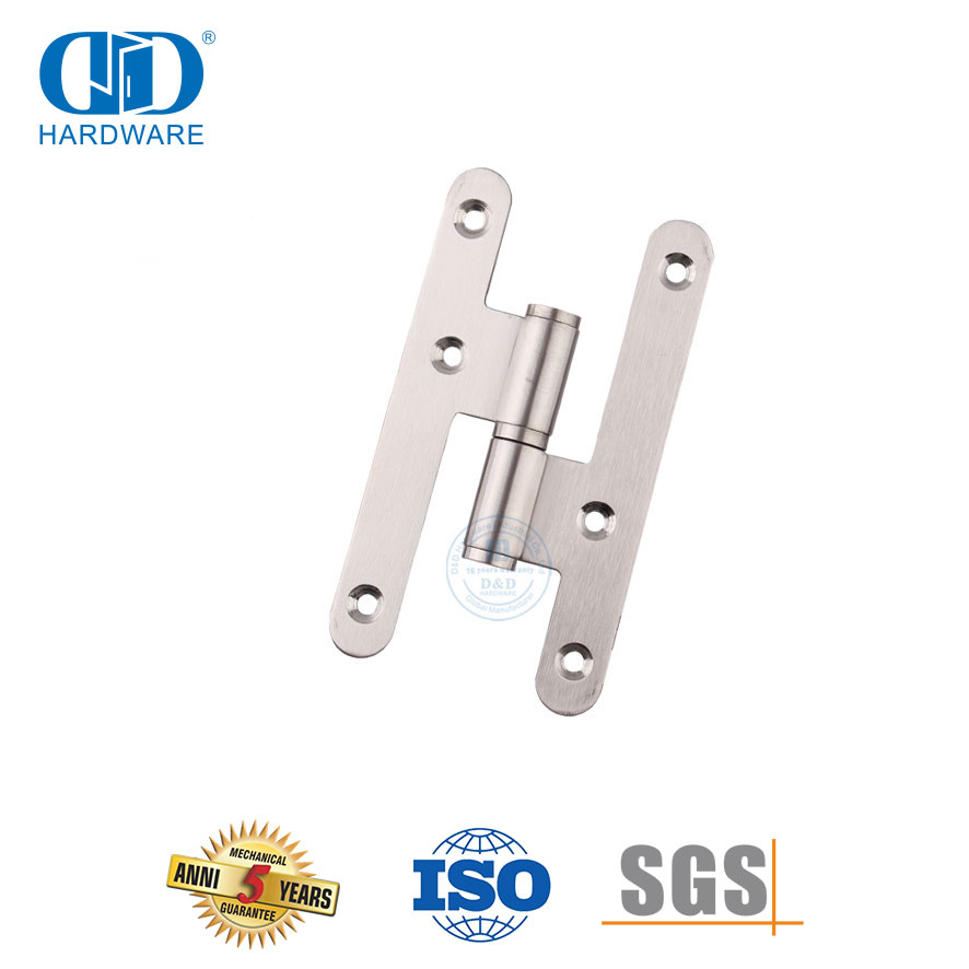 Ferragem de porta de metal em aço inoxidável, boa segurança, canto redondo, dobradiça H-DDSS019