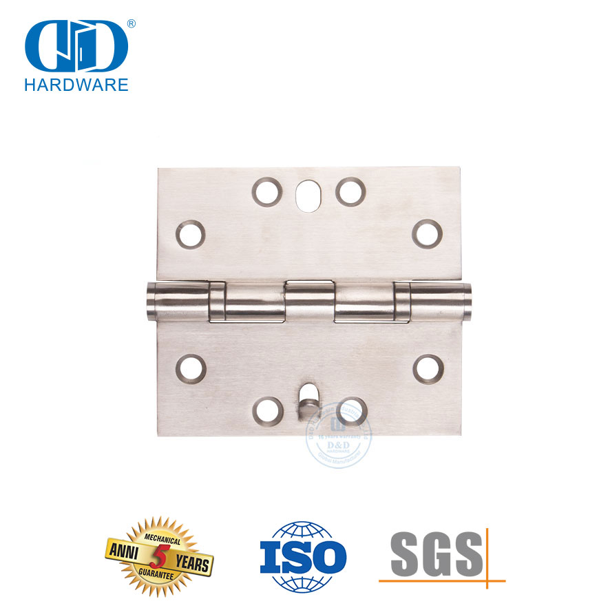 Dobradiça de segurança de aço inoxidável com cinco juntas para porta de metal única-DDSS015-B