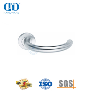 Alavanca tubular de aço inoxidável de alta qualidade para porta de passagem Handles-DDTH014-SSS