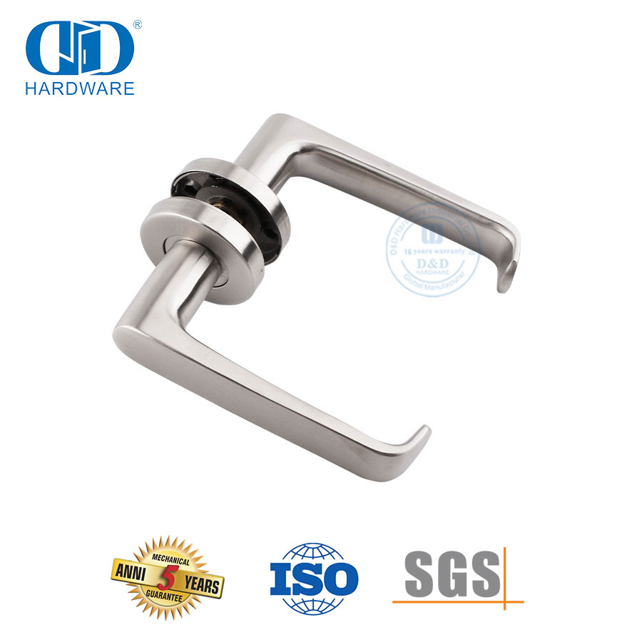 Alças de alavanca sólida de hardware de porta de passagem de alta qualidade de estilo moderno-DDSH036-SSS