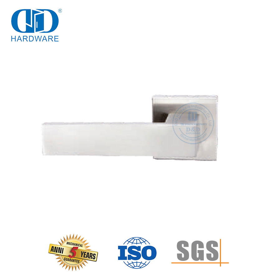Hardware de porta de metal de estilo europeu de alta qualidade alças de alavanca sólida-DDSH058-SSS