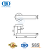 Tipos de maçaneta de porta de aço inoxidável roseta redonda para casa-DDTH039-SSS