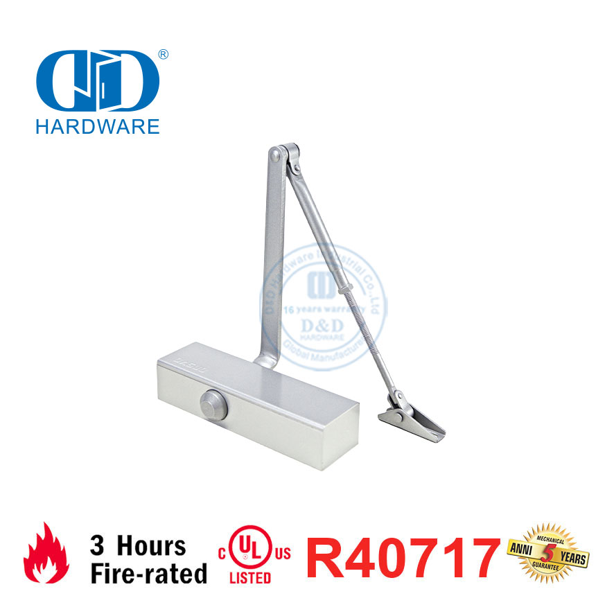 Fechador de porta de serviço médio listado pela UL com classificação de fogo de 3 horas-DDDC010