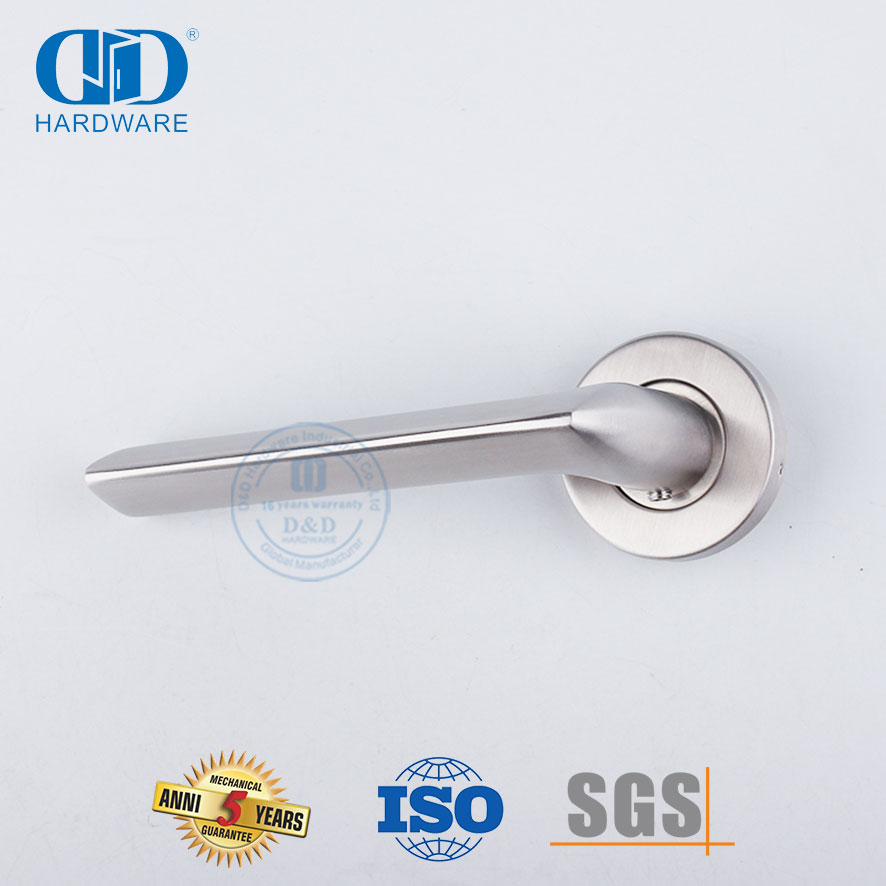 Maçaneta de porta em tubo sólido de aço inoxidável para móveis de alta qualidade-DDSH016-SSS