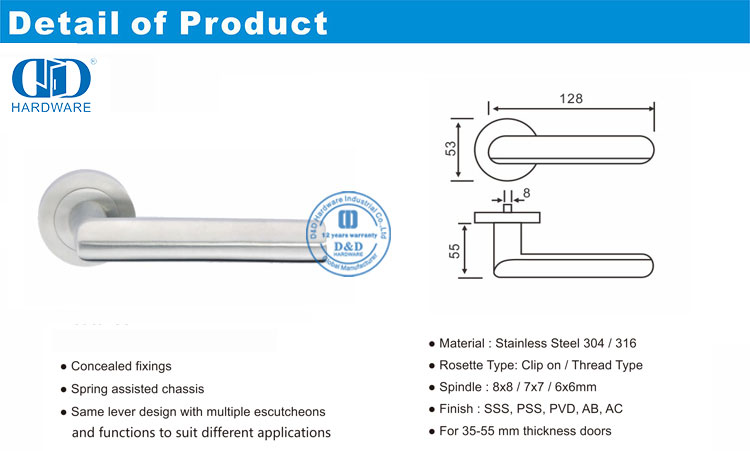 Maçanetas das portas principais