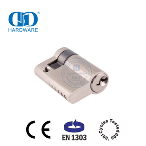 EN 1303 Cilindro de meia trava em latão maciço com chave regular-DDLC010-45mm-SN